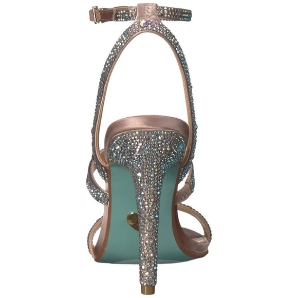 Blue by Betsey Johnson Women's Sb-Aubry Heeled Sandal, Champagne size 7.5 - Picture 4 of 7